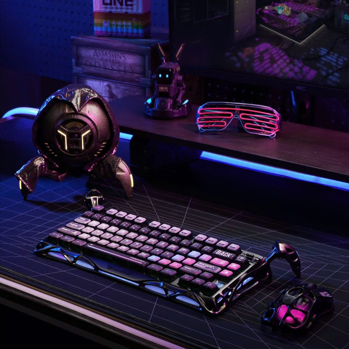 Cyberpunk Tech Gear From Gravastar