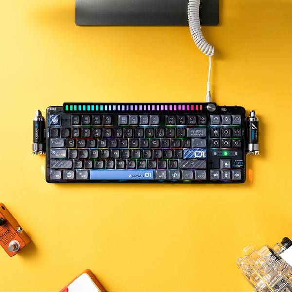 KEYSME LUNAR 01 – Mechanical Keyboard with Sound-Reactive RGB Lighting