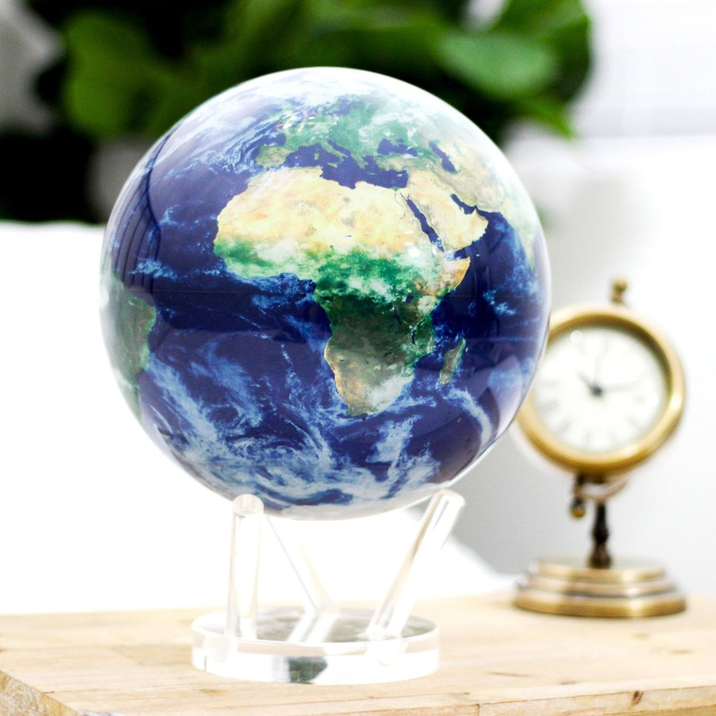 Earth with Clouds MOVA Globe – Self-Rotating Globe Model