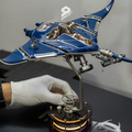 Steampunk Mobula Manta Ray 3D โลหะเครื่องกล