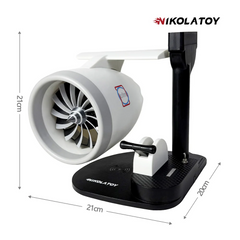 NIKOLATOY Desktop Humidifier Fan – Jet Engine Inspired Design