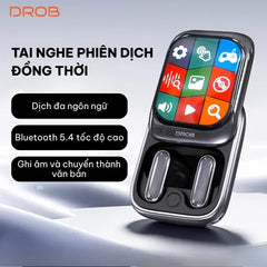 หูฟังบลูทูธ DROB G9 TWS - หน้าจอสัมผัสและแบตเตอรี่ 400mAh ใช้งานได้ 48 ชั่วโมง