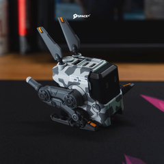The Gravastar Alpha65 multi-port charger with GaN technology, featuring a compact sci-fi design