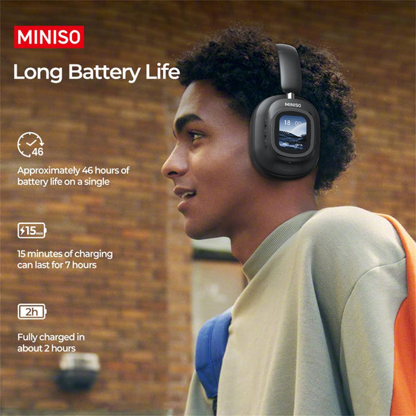MINISO G90 Wireless Headphones - Noise Cancellation Technology, Touch Control, and High-Quality Sound