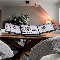 Tri-Screen Dual Monitor 9Space | Boost Productivity by 200%