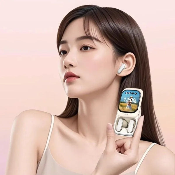 หูฟังบลูทูธ DROB G9 TWS - หน้าจอสัมผัสและแบตเตอรี่ 400mAh ใช้งานได้ 48 ชั่วโมง