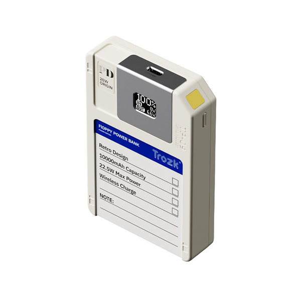 Magnetic Power Bank TROZK TP-09 10000mAh – Multifunctional with Built-in Storage