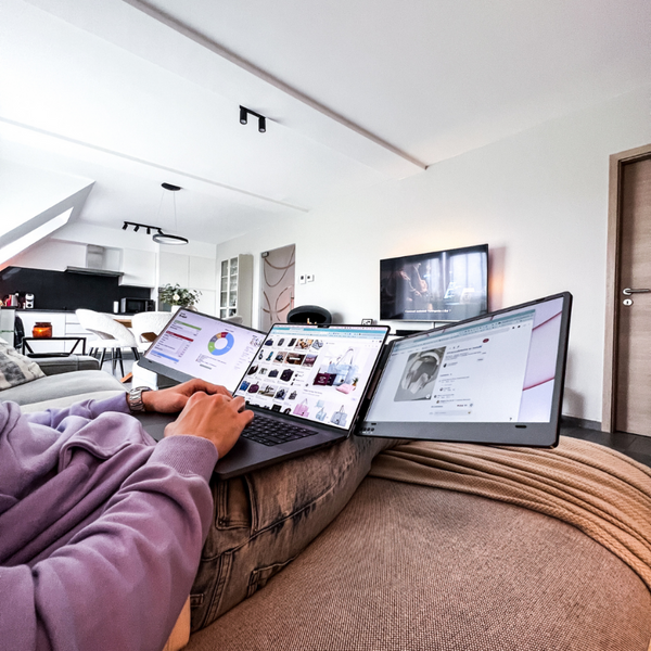Tri-Screen Dual Monitor 9Space | Boost Productivity by 200%