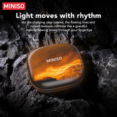 Miniso MS185 Wireless Earbuds Bluetooth 5.4 – 14.2mm Drivers, 4.5H Playtime, Touch Control, Built-in Mic