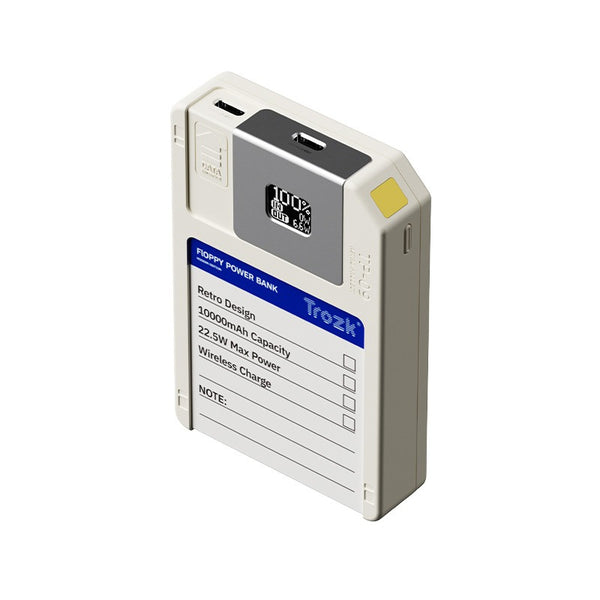 Magnetic Power Bank TROZK TP-09 10000mAh – Multifunctional with Built-in Storage