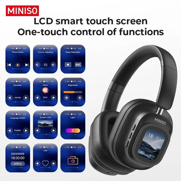 MINISO G90 Wireless Headphones - Noise Cancellation Technology, Touch Control, and High-Quality Sound