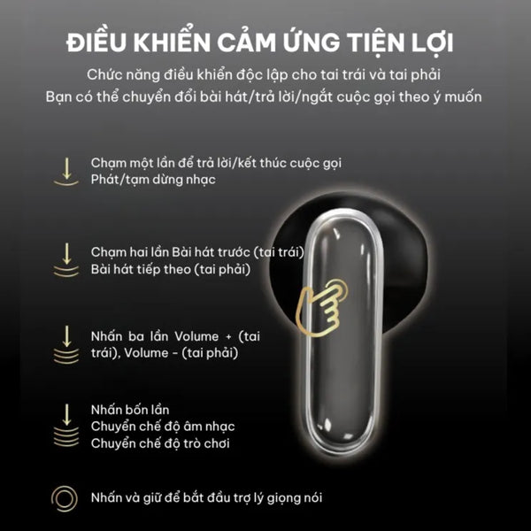 หูฟังบลูทูธ DROB G9 TWS - หน้าจอสัมผัสและแบตเตอรี่ 400mAh ใช้งานได้ 48 ชั่วโมง