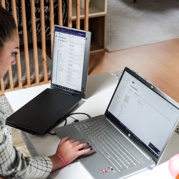 Tri-Screen Dual Monitor 9Space | Boost Productivity by 200%