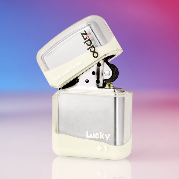 Zippo Luminous Quicksand Windproof Lighter – Brass Shell, Glow-in-the-Dark Design, Collectible Gift