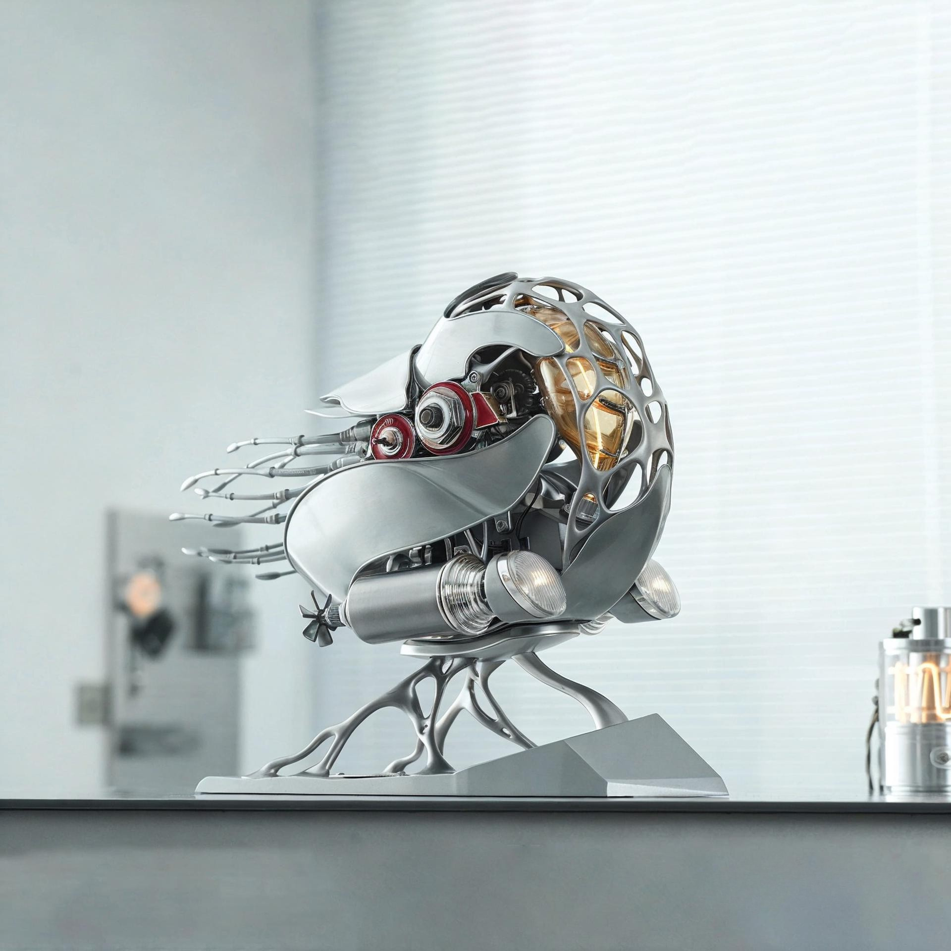 Mechanical Metal Nautilus Steampunk Model
