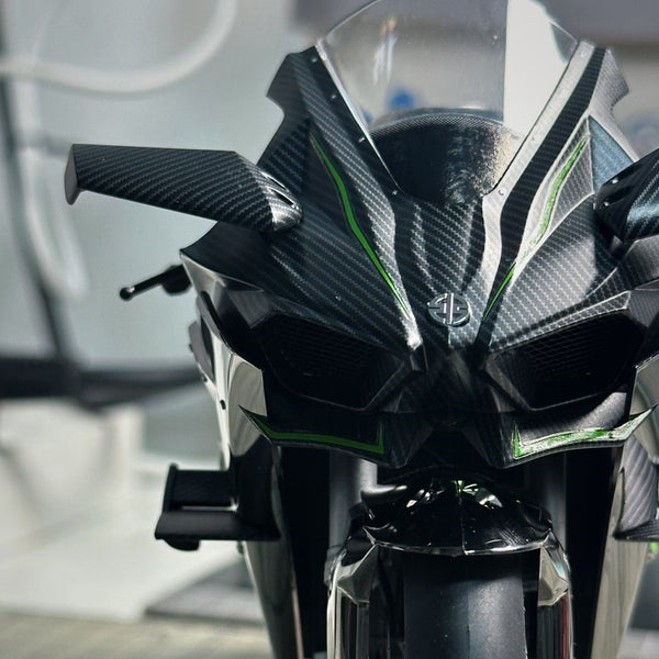 โมเดล Kawasaki Ninja H2R ขนาด 1:6 – สตาร์ทเครื่องยนต์, ปล่อยควัน, ไฟ LED