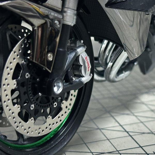 โมเดล Kawasaki Ninja H2R ขนาด 1:6 – สตาร์ทเครื่องยนต์, ปล่อยควัน, ไฟ LED